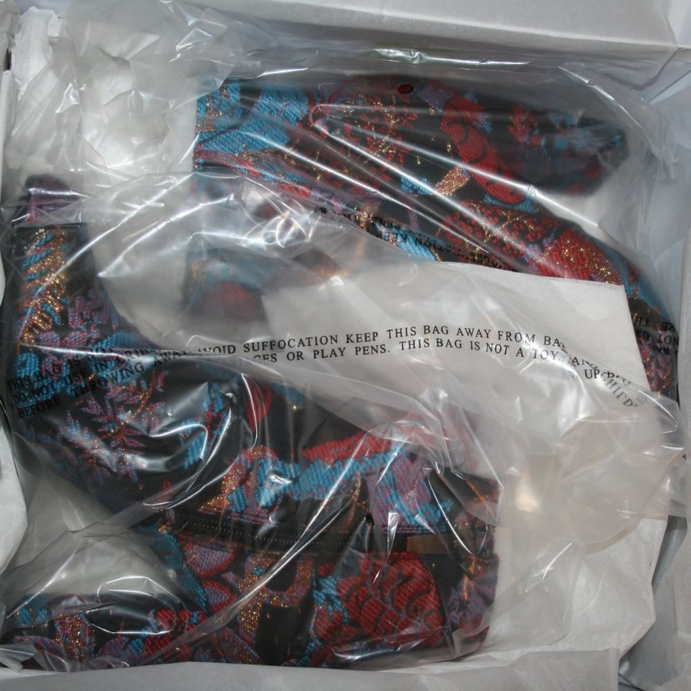 NEIMAN MARCUS Bucasia Floral Brocade Booties 6B - Picture 6 of 8